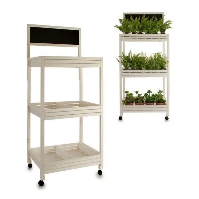 Estante&#x20;em&#x20;Madeira&#x20;com&#x20;Quadro&#x20;Ard&#x00F3;sia