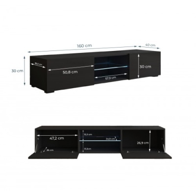 M&#x00F3;vel&#x20;Tv&#x20;160cm&#x20;com&#x20;luz&#x20;led&#x20;-&#x20;Dispon&#x00ED;vel&#x20;em&#x20;2&#x20;cores