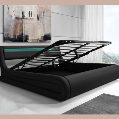 Cama&#x20;de&#x20;casal&#x20;Riha&#x20;estrado&#x20;elevat&#x00F3;rio&#x20;luz&#x20;LED&#x20;-&#x20;Dispon&#x00ED;vel&#x20;em&#x20;3&#x20;medidas&#x20;e&#x20;2&#x20;cores