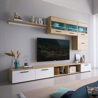 Conjunto&#x20;de&#x20;M&#x00F3;veis&#x20;de&#x20;Sala&#x20;N&#x00F3;rdico&#x20;com&#x20;Led