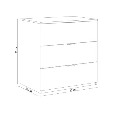 C&#x00F3;moda&#x20;de&#x20;3&#x20;Gavetas