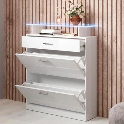 M&#x00F3;vel&#x20;de&#x20;Entrada&#x20;com&#x20;Gaveta,&#x20;Sapateira&#x20;e&#x20;luz&#x20;LED&#x20;-&#x20;Dispon&#x00ED;vel&#x20;em&#x20;4&#x20;cores