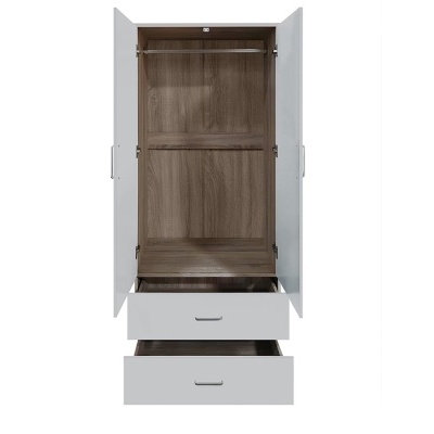 Roupeiro&#x20;2&#x20;Portas&#x20;de&#x20;Bater&#x20;e&#x20;2&#x20;Gavetas