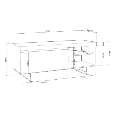 M&#x00F3;vel&#x20;de&#x20;Tv&#x20;Natura&#x20;120cm