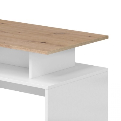 Mesa&#x20;de&#x20;Centro&#x20;Branco&#x20;e&#x20;Natura