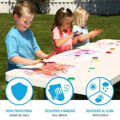 Mesa&#x20;Dobr&#x00E1;vel&#x20;A&#x00E7;o&#x20;e&#x20;Pl&#x00E1;stico&#x20;183&#x20;x&#x20;91&#x20;x&#x20;76cm