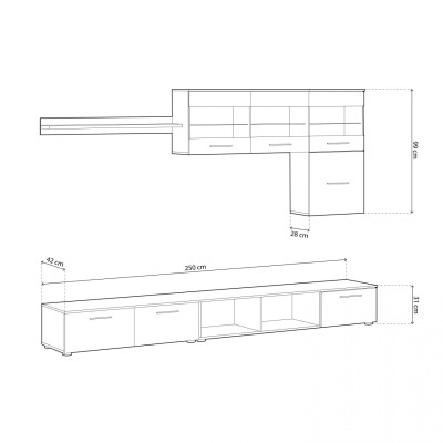 Conjunto&#x20;de&#x20;M&#x00F3;veis&#x20;de&#x20;Sala&#x20;N&#x00F3;rdico&#x20;com&#x20;Led