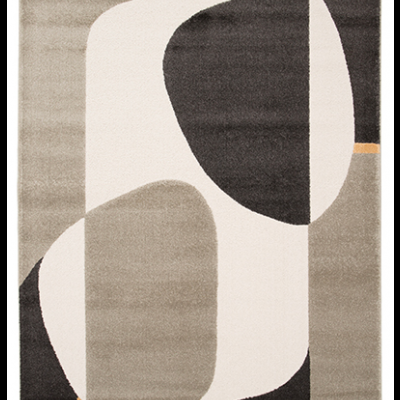 Tapete abstrato cinza, preto, branco e castanho