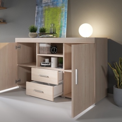 Aparador&#x20;Ran&#x20;2&#x20;portas&#x20;2&#x20;gavetas&#x20;2&#x20;prateleiras