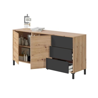 Aparador&#x20;Klyn&#x20;Estilo&#x20;N&#x00F3;rdico&#x20;-&#x20;Dispon&#x00ED;vel&#x20;em&#x20;2&#x20;cores