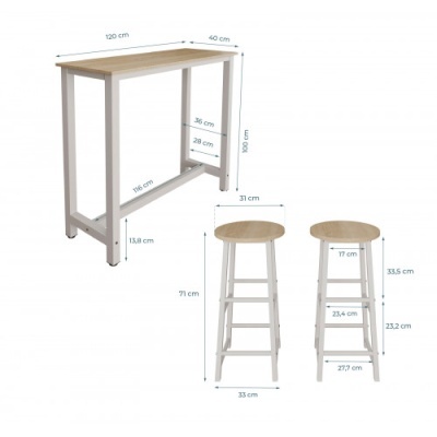 Conjunto&#x20;Mesa&#x20;Alta&#x20;e&#x20;2&#x20;Bancos&#x20;-&#x20;Dispon&#x00ED;vel&#x20;em&#x20;2&#x20;cores