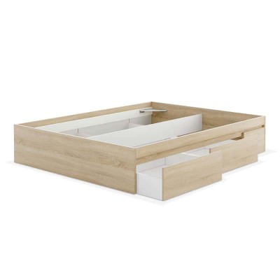 Cama&#x20;de&#x20;Casal&#x20;com&#x20;4&#x20;Gavet&#x00F5;es&#x20;de&#x20;Arruma&#x00E7;&#x00E3;o