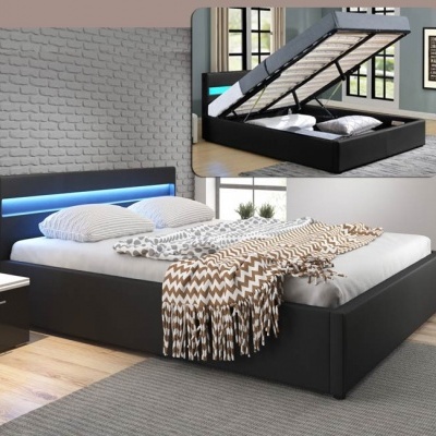 Cama&#x20;de&#x20;casal,&#x20;estrado&#x20;elevat&#x00F3;rio,&#x20;luz&#x20;LED&#x20;e&#x20;Colunas&#x20;integradas&#x20;-&#x20;Dispon&#x00ED;vel&#x20;em&#x20;2&#x20;cores&#x20;e&#x20;2&#x20;medidas