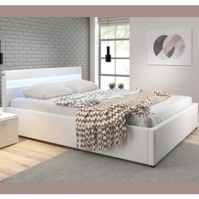 Cama&#x20;de&#x20;Casal&#x20;com&#x20;estrado&#x20;elevat&#x00F3;rio&#x20;e&#x20;luz&#x20;LED&#x20;-&#x20;Dispon&#x00ED;vel&#x20;em&#x20;2&#x20;cores&#x20;e&#x20;2&#x20;medidas