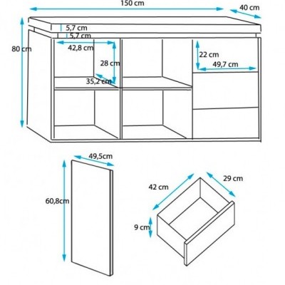Aparador&#x20;One&#x20;com&#x20;luz&#x20;de&#x20;presen&#x00E7;a&#x20;LED&#x20;-&#x20;Dispon&#x00ED;vel&#x20;em&#x20;2&#x20;cores