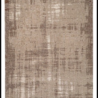 Tapete com padrão abstrato em tons neutros, textura felpuda