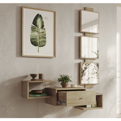 M&#x00F3;vel&#x20;de&#x20;Entrada&#x20;com&#x20;Gaveta&#x20;e&#x20;Espelho&#x20;Nobel&#x20;-&#x20;Dispon&#x00ED;vel&#x20;em&#x20;3&#x20;cores