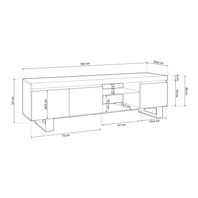 M&#x00F3;vel&#x20;de&#x20;Tv&#x20;160cm&#x20;Natura