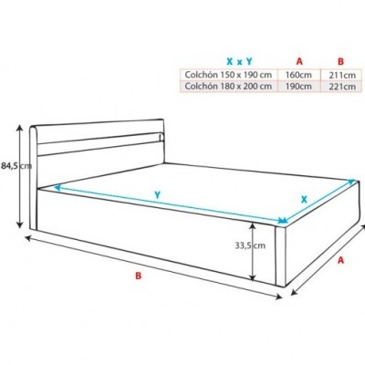 Cama&#x20;de&#x20;casal,&#x20;estrado&#x20;elevat&#x00F3;rio,&#x20;luz&#x20;LED&#x20;e&#x20;Colunas&#x20;integradas&#x20;-&#x20;Dispon&#x00ED;vel&#x20;em&#x20;2&#x20;cores&#x20;e&#x20;2&#x20;medidas