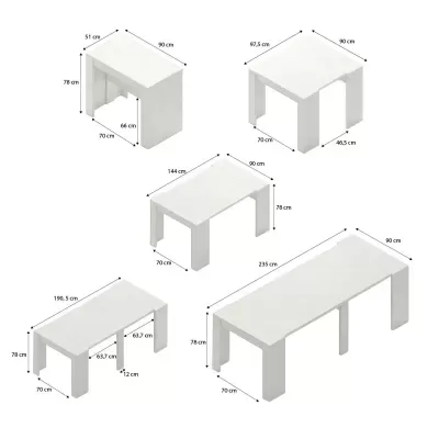 Mesa&#x20;Consola&#x20;extens&#x00ED;vel&#x20;50-235cm&#x20;-&#x20;Dispon&#x00ED;vel&#x20;em&#x20;4&#x20;cores