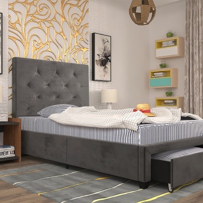 Cama&#x20;de&#x20;Solteiro&#x20;com&#x20;Gavet&#x00E3;o&#x20;de&#x20;arruma&#x00E7;&#x00E3;o&#x20;-&#x20;Dispon&#x00ED;vel&#x20;em&#x20;2&#x20;cores