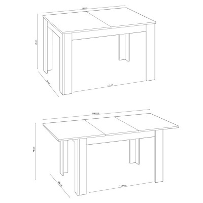 Mesa&#x20;de&#x20;Refei&#x00E7;&#x00F5;es&#x20;extens&#x00ED;vel&#x20;140cm-190cm