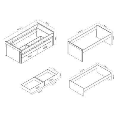 Cama&#x20;Dupla&#x20;com&#x20;Gavetas&#x20;de&#x20;Arruma&#x00E7;&#x00E3;o&#x20;-&#x20;Dispon&#x00ED;vel&#x20;em&#x20;2&#x20;cores