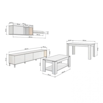 Pack&#x20;Sala&#x20;com&#x20;Mesa&#x20;de&#x20;Refei&#x00E7;&#x00F5;es&#x20;e&#x20;Mesa&#x20;de&#x20;Centro