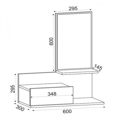 M&#x00F3;vel&#x20;de&#x20;Entrada&#x20;com&#x20;Gaveta&#x20;e&#x20;Espelho&#x20;inclu&#x00ED;dos&#x20;-&#x20;Dispon&#x00ED;vel&#x20;em&#x20;2&#x20;cores