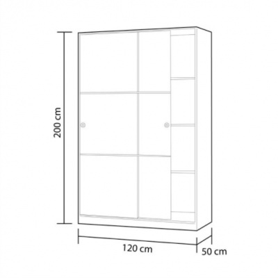 Roupeiro&#x20;120x200cm&#x20;Portas&#x20;de&#x20;correr