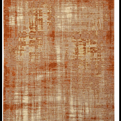 Tapete abstrato em tons de laranja, bege e castanho