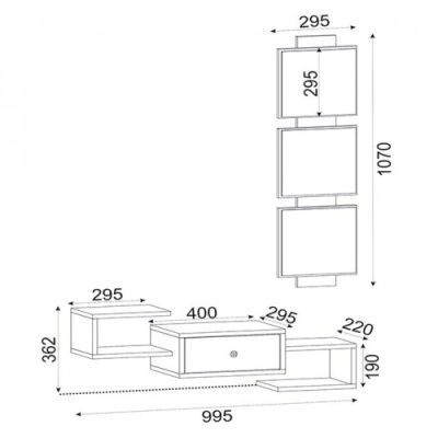 M&#x00F3;vel&#x20;de&#x20;Entrada&#x20;com&#x20;Gaveta&#x20;e&#x20;Espelho&#x20;Nobel&#x20;-&#x20;Dispon&#x00ED;vel&#x20;em&#x20;3&#x20;cores