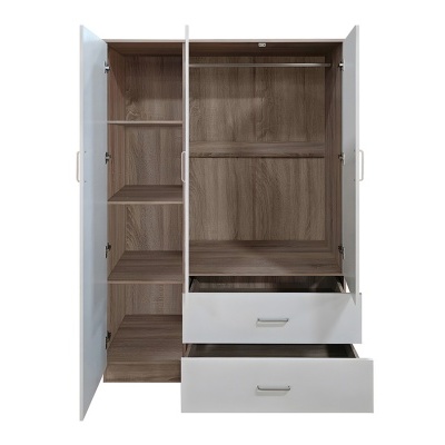 Roupeiro&#x20;3&#x20;Portas&#x20;de&#x20;bater&#x20;e&#x20;2&#x20;Gavetas