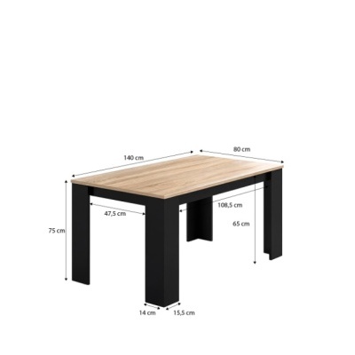 Mesa&#x20;de&#x20;refei&#x00E7;&#x00F5;es&#x20;140x80cm&#x20;-&#x20;Dispon&#x00ED;vel&#x20;em&#x20;6&#x20;cores
