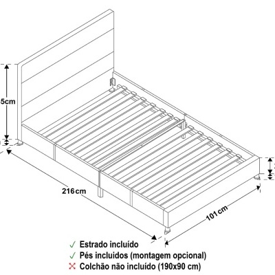 Cama&#x20;de&#x20;solteiro&#x20;-&#x20;Dispon&#x00ED;vel&#x20;em&#x20;2&#x20;cores