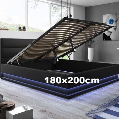 Cama&#x20;de&#x20;casal&#x20;Omnia&#x20;180x200cm&#x20;&#x2B;&#x20;Colch&#x00E3;o&#x20;estrado&#x20;elevat&#x00F3;rio&#x20;luz&#x20;LED&#x20;-&#x20;Dispon&#x00ED;vel&#x20;em&#x20;2&#x20;Cores