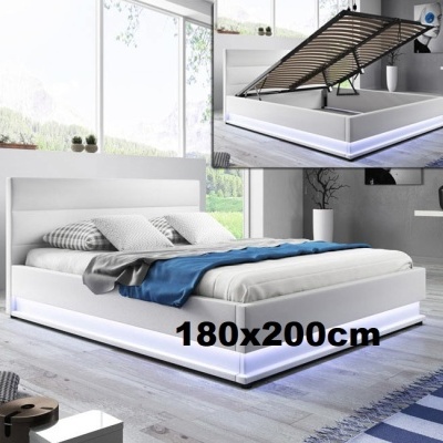 Cama&#x20;de&#x20;casal&#x20;Omnia&#x20;180x200cm&#x20;&#x2B;&#x20;Colch&#x00E3;o&#x20;estrado&#x20;elevat&#x00F3;rio&#x20;luz&#x20;LED&#x20;-&#x20;Dispon&#x00ED;vel&#x20;em&#x20;2&#x20;Cores
