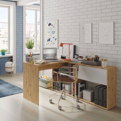 Secret&#x00E1;ria&#x20;com&#x20;Estante&#x20;inclu&#x00ED;da&#x20;Rivers&#x00ED;vel