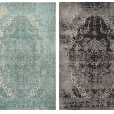 Quatro tapetes com padrões clássicos em várias cores