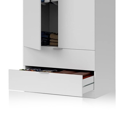 Roupeiro&#x20;de&#x20;2&#x20;portas&#x20;de&#x20;abrir&#x20;e&#x20;2&#x20;gavetas