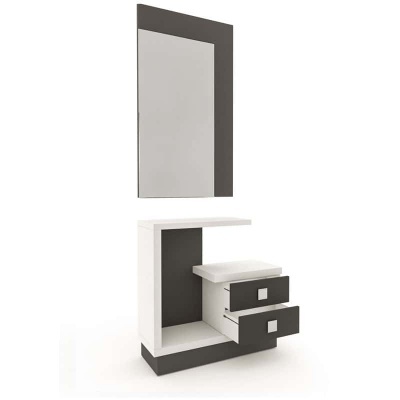 M&#x00F3;vel&#x20;de&#x20;Entrada&#x20;com&#x20;Espelho&#x20;inclu&#x00ED;do&#x20;e&#x20;2&#x20;Gavetas&#x20;-&#x20;Dispon&#x00ED;vel&#x20;em&#x20;2&#x20;cores