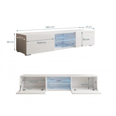 M&#x00F3;vel&#x20;Tv&#x20;160cm&#x20;com&#x20;luz&#x20;led&#x20;-&#x20;Dispon&#x00ED;vel&#x20;em&#x20;2&#x20;cores