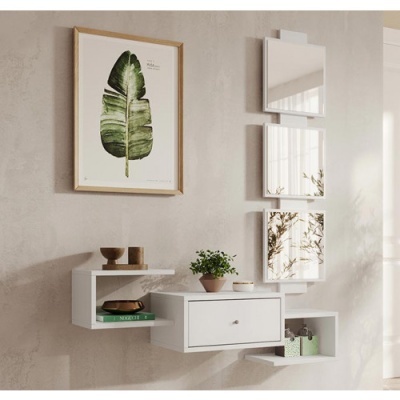 M&#x00F3;vel&#x20;de&#x20;Entrada&#x20;com&#x20;Gaveta&#x20;e&#x20;Espelho&#x20;Nobel&#x20;-&#x20;Dispon&#x00ED;vel&#x20;em&#x20;3&#x20;cores