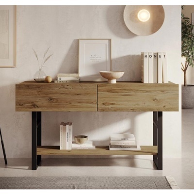 Consola&#x20;com&#x20;Prateleira&#x20;e&#x20;Gaveta&#x20;de&#x20;Arruma&#x00E7;&#x00E3;o