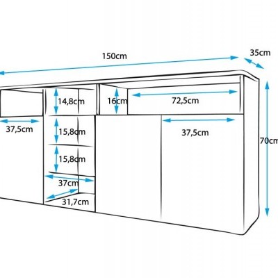 Aparador&#x20;Brio&#x20;-&#x20;2&#x20;cores&#x20;dispon&#x00ED;veis