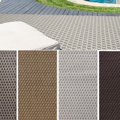 Amostras de tecido geométrico em várias cores