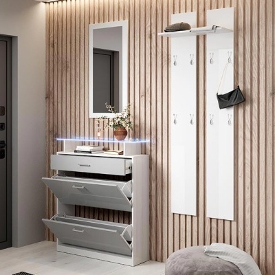M&#x00F3;vel&#x20;de&#x20;Entrada&#x20;com&#x20;Gaveta,&#x20;Sapateira,&#x20;Espelho&#x20;e&#x20;Cabide&#x20;-&#x20;Dispon&#x00ED;vel&#x20;em&#x20;4&#x20;cores