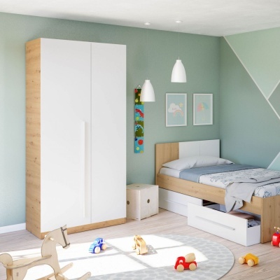 Roupeiro&#x20;2&#x20;Portas&#x20;de&#x20;Bater&#x20;Prateleiras&#x20;no&#x20;interior