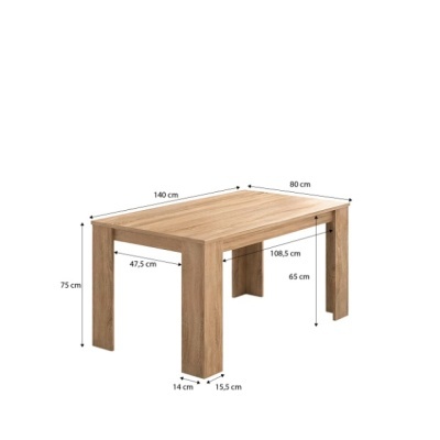 Mesa&#x20;de&#x20;refei&#x00E7;&#x00F5;es&#x20;140x80cm&#x20;-&#x20;Dispon&#x00ED;vel&#x20;em&#x20;6&#x20;cores