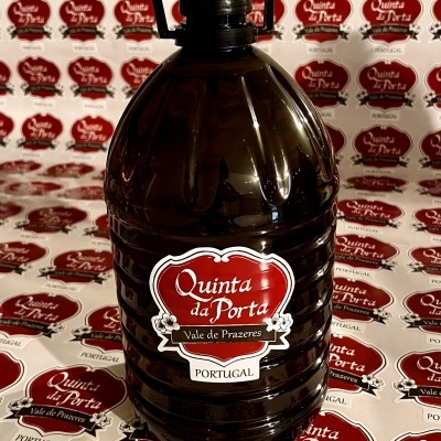 Garrafão plástico com rótulo Quinta da Porta PORTUGAL